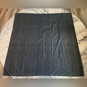 ED Ellen Degeneres Black with White Polka Dots Shower Curtain 70 IN X 72 IN